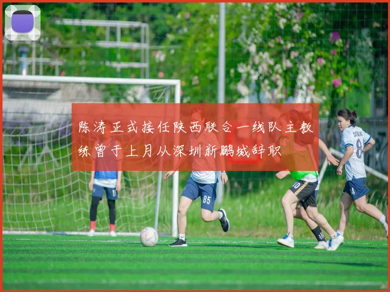陈涛正式接任陕西联合一线队主教练曾于上月从深圳新鹏城辞职