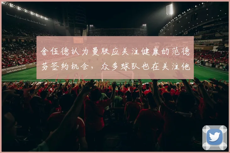 舍伍德认为曼联应关注健康的范德芬签约机会，众多球队也在关注他